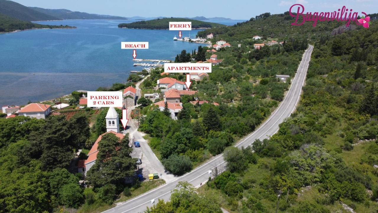 Apartmani Bugenvilija Brbinj Esterno foto